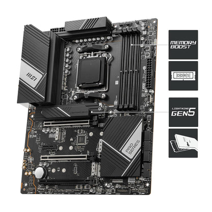 MSI PRO X670-P WIFI AM5 Socket Dual Channel DDR5 USB 3.2 ATX Motherboard