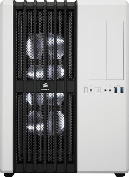 CORSAIR Carbide Series Air 540 Dual Chamber High Airflow ATX Cube Case - Arctic White