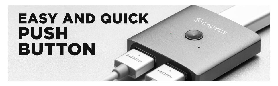 Cadyce CA-2HDS 2 x 1 HDMI Switch with 4K support