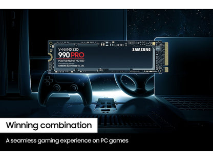Samsung 990 PRO 4TB M.2 NVMe PCIe 4.0 V-NAND Internal Gaming SSD