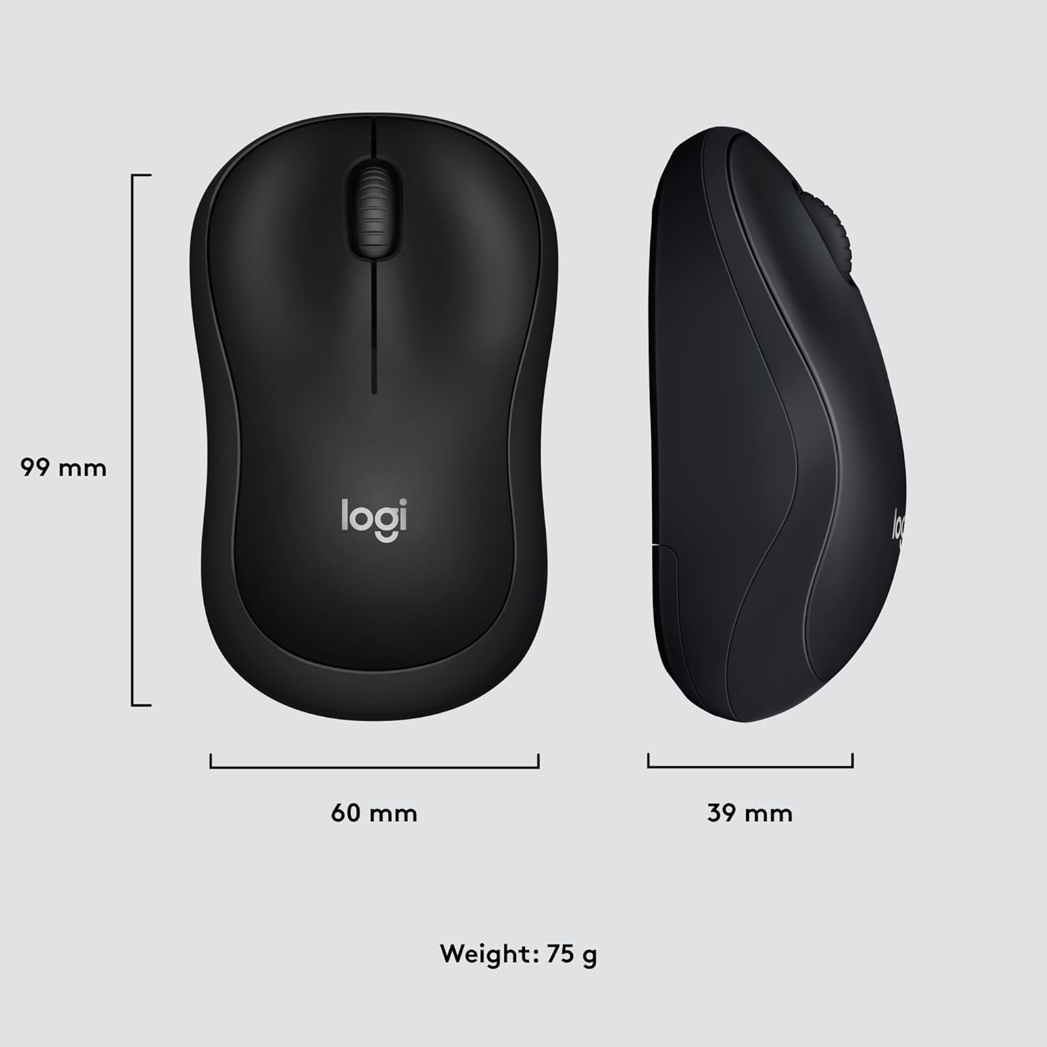 Logitech M220 1000DPI 2.4GHz Silent Wireless Mouse - Black-tpstech.in