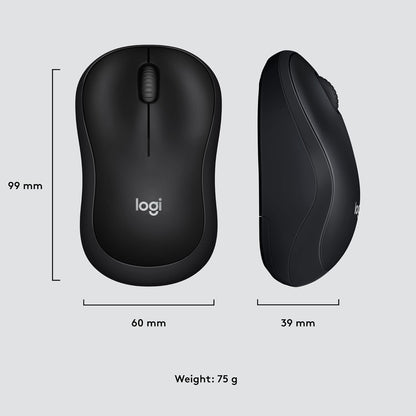 Logitech M220 1000DPI 2.4GHz Silent Wireless Mouse - Black-tpstech.in