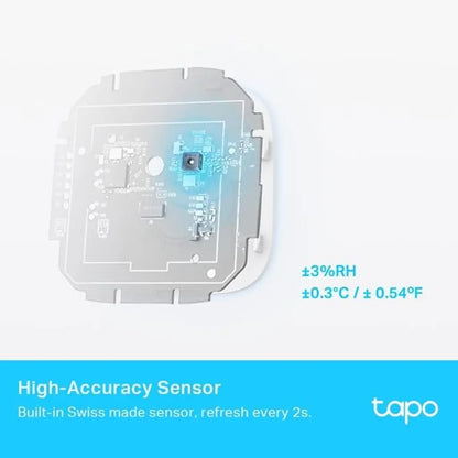 TP-Link Tapo T315 Smart Temperature & Humidity Monitor with 2.7" E-Ink Display High-Accuracy Sensor Hub Required-tpstech.in