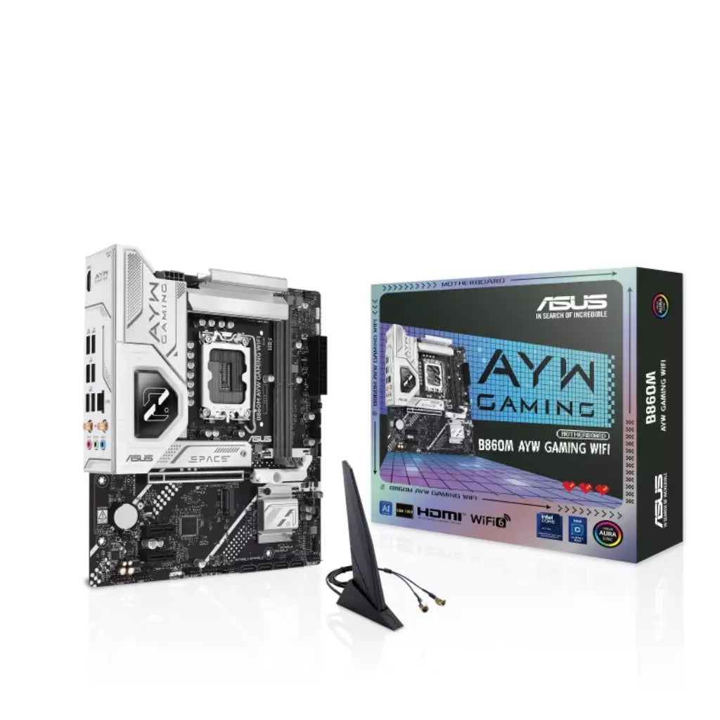 ASUS B860M AYW GAMING WIFI B860 LGA1851 DDR5 microATX WiFi 6 Motherboard