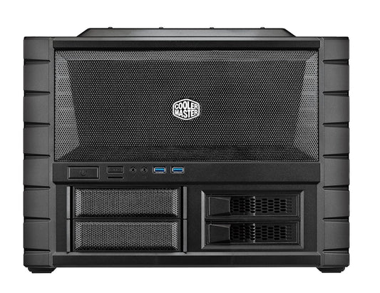 Cooler Master HAF XB II EVO HTPC ATX Mini Tower Computer Cabinet with Pre Installed Fans - Black