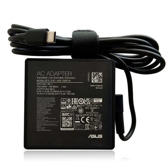 ASUS Original OEM 100W 20V 5A USB Type-C Laptop Charger Adapter