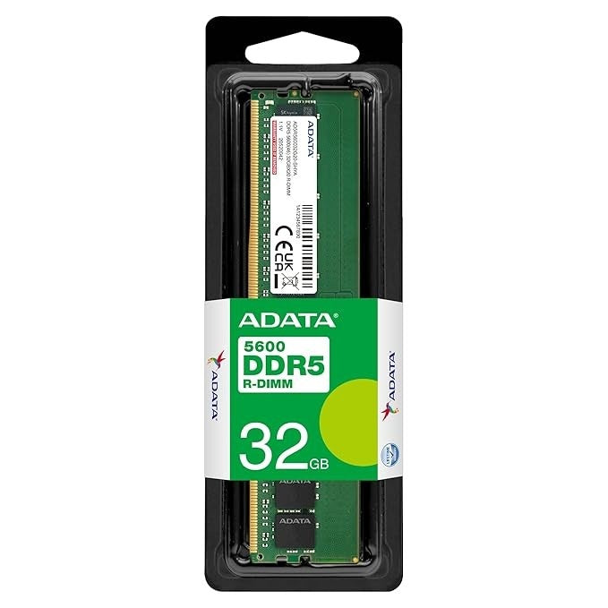 ADATA DDR5 R-DIMM 32GB 5600MHz CL46 ECC RAM for Workstation & NAS