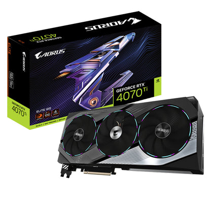 GIGABYTE AORUS GeForce RTX 4070 Ti ELITE 12G GDDR6X Graphics Card