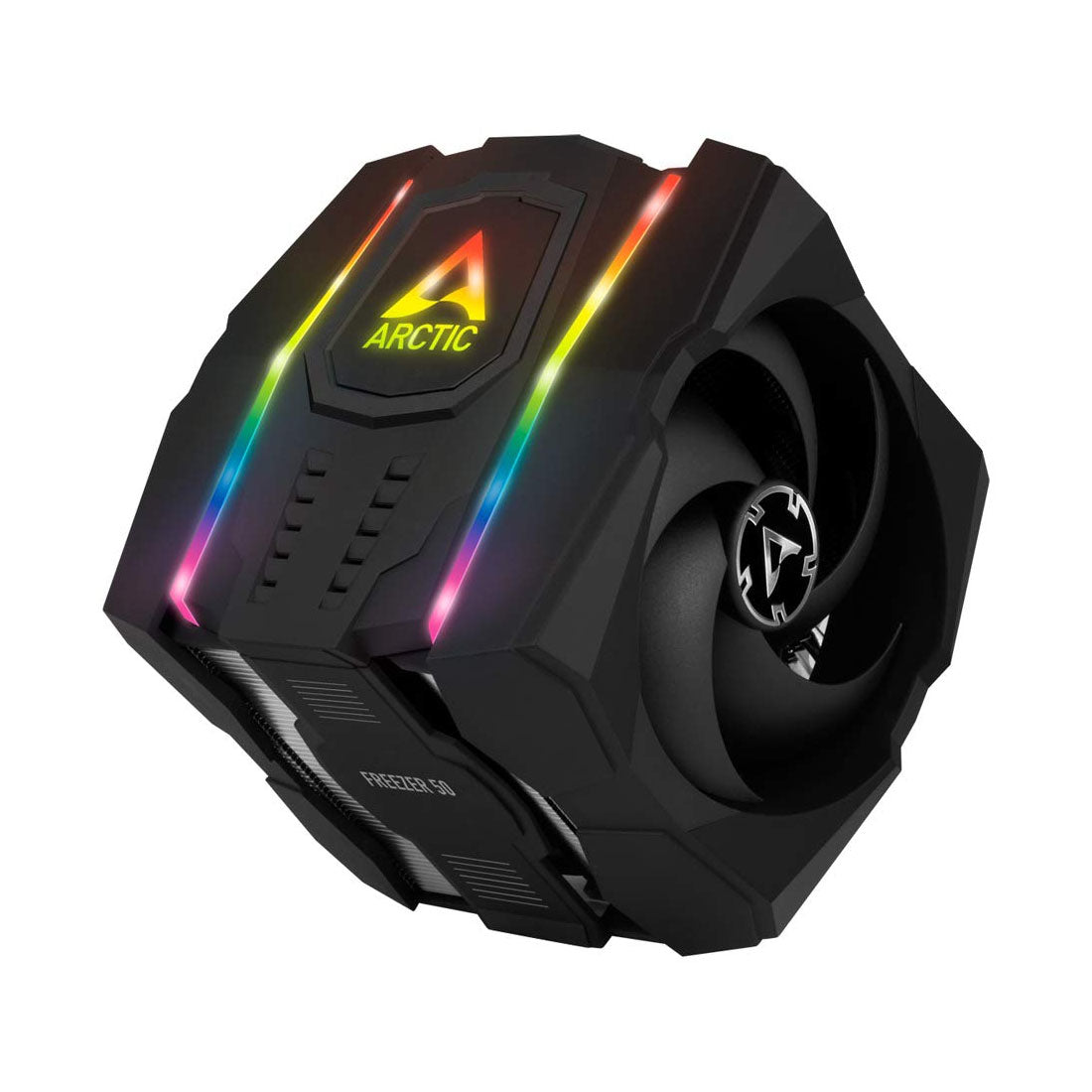 [RePacked] ARCTIC Freezer 50 Dual Tower CPU Air Cooler with A-RGB and Twin Fans