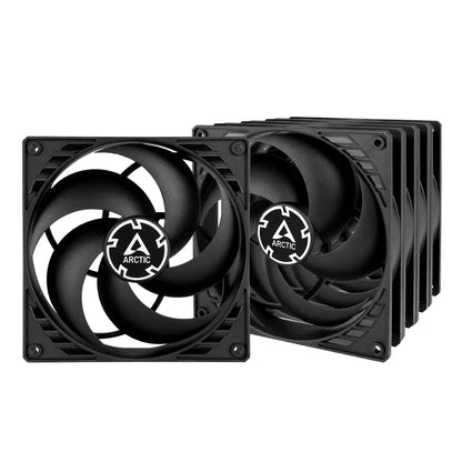 ARCTIC P14 140mm Pressure Optimized Case Fan 5 Pack 1700RPM 3 Pin Black-tpstech.in