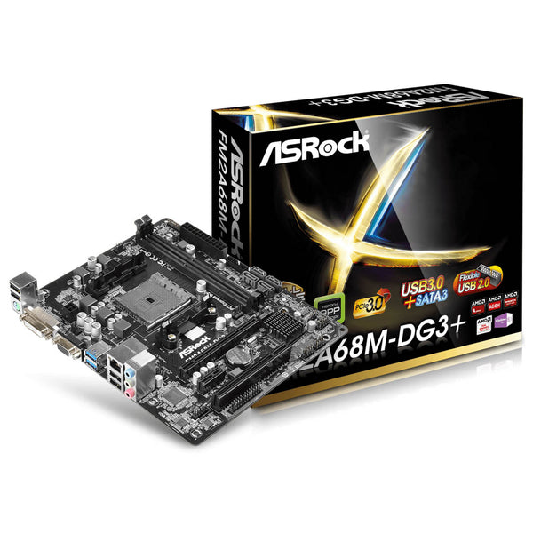 [RePacked] ASRock FM2A68M-DG3+ AMD A68 FM2 Micro-ATX Motherboard