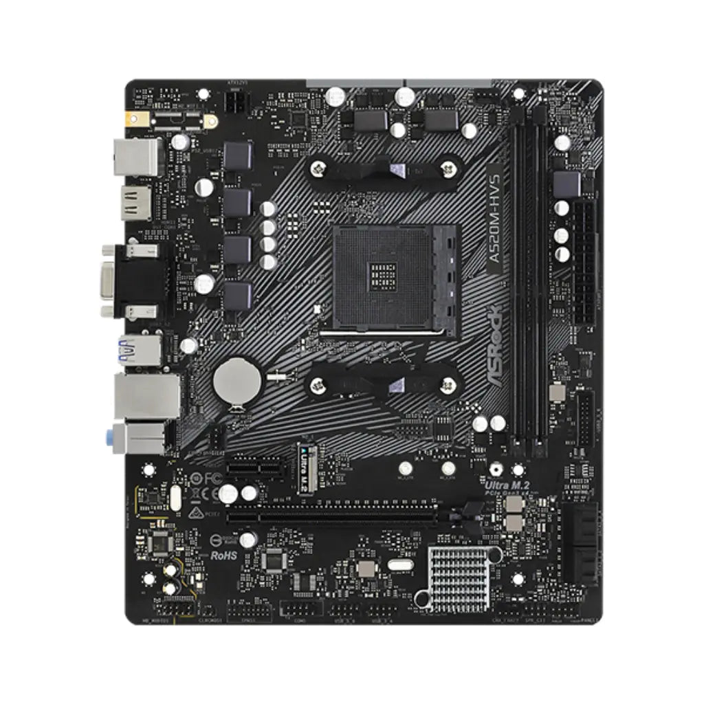 ASRock A520M HVS AMD A520 AM4 Micro ATX DDR4 Motherboard-tpstech.in