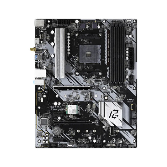 ASRock B550 Phantom Gaming 4 AC Wi-Fi AMD AM4 DDR4 ATX Motherboard-tpstech.in