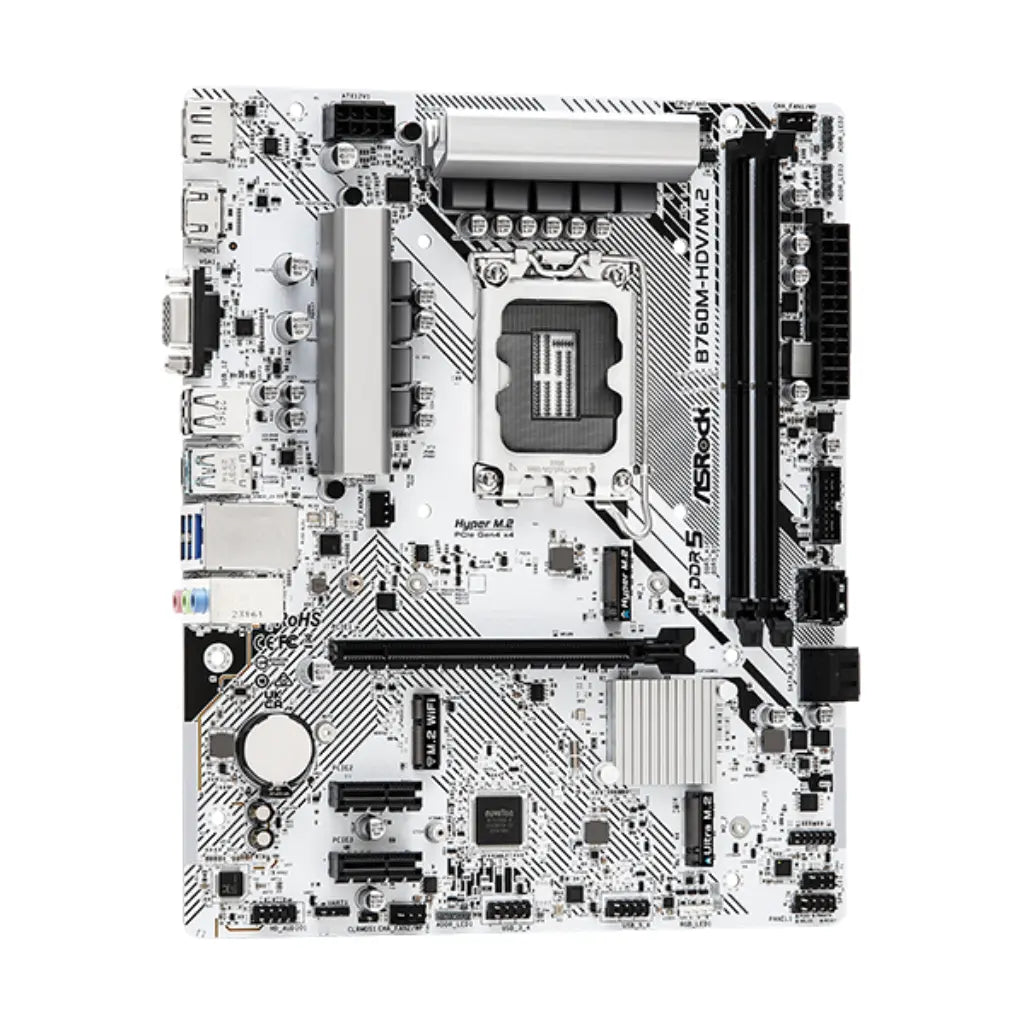 ASRock B760M-HDV/M.2 Intel B760 LGA1700 DDR5 Micro ATX Motherboard-tpstech.in