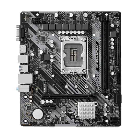 ASRock H610M-HVS/M.2 R2.0 DDR4  Intel LGA 1700 Micro ATX Motherboard-tpstech.in