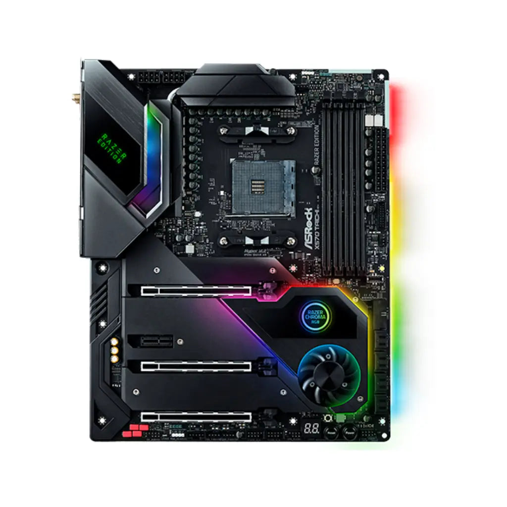 ASRock X570 Taichi Razer Edition WiFi 6 AMD X570 AM4 DDR4 ATX Motherboard-tpstech.in