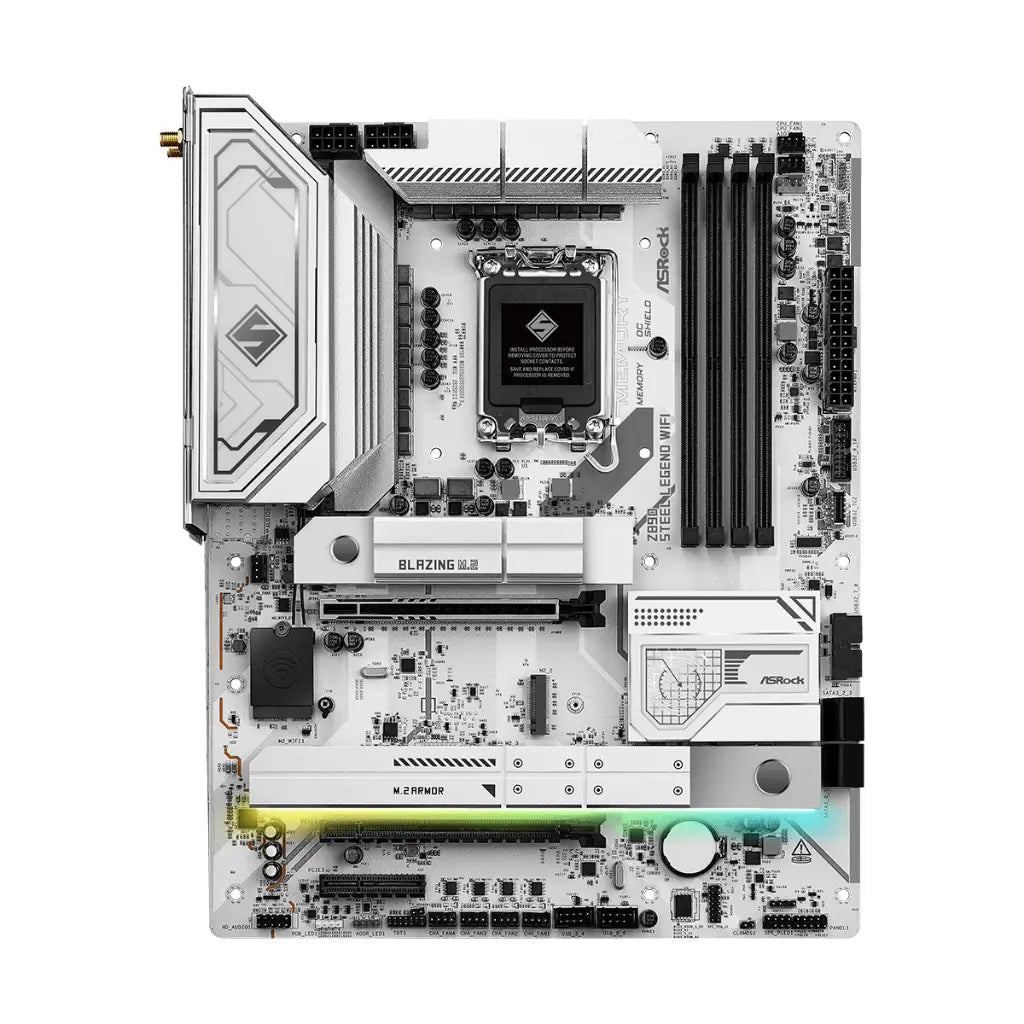 ASRock Z890 Steel Legend WiFi 7 Intel Z890 LGA1851 DDR5 ATX Motherboard-tpstech.in