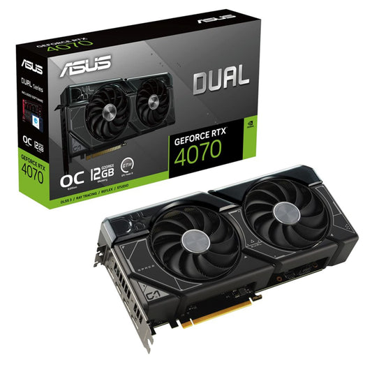 ASUS Dual GeForce RTX 4070 OC 12GB GDDR6X 192-Bit Graphics Card