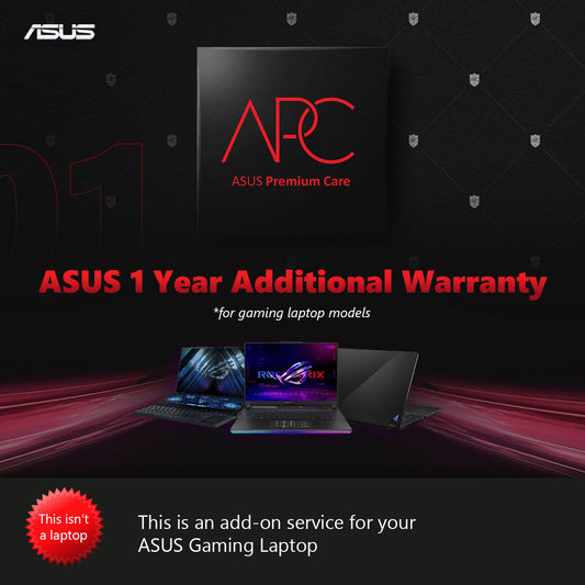 ASUS प्रीमियम केयर TUF ROG Zephyrus STRIX Flow सीरीज गेमिंग लैपटॉप के लिए ऑनसाइट सर्विस के साथ 1 साल की एक्सटेंडेड वारंटी