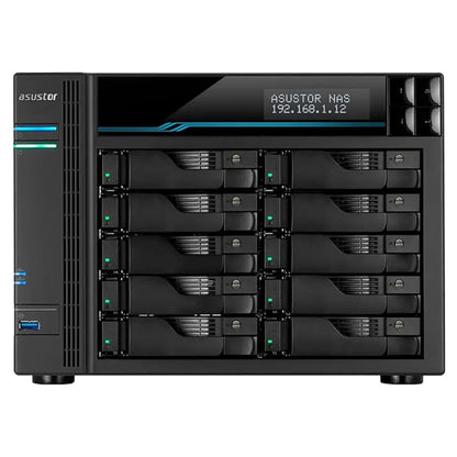 ASUSTOR Lockerstor 10 AS6510T 10 Bay Diskless NAS with Dual 10GbE and 2.5GbE Ports-tpstech.in
