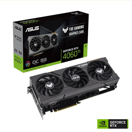ASUS TUF Gaming GeForce RTX 4060 Ti OC 8GB GDDR6 128-Bit Graphics Card