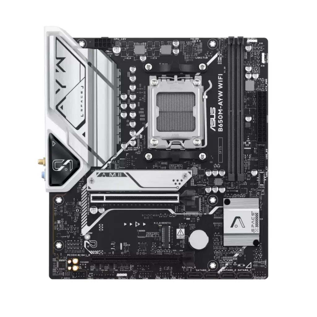 ASUS B650M‑AYW‑WIFI B650 AM5 Micro ATX DDR5 Motherboard with Wi‑Fi 6-tpstech.in