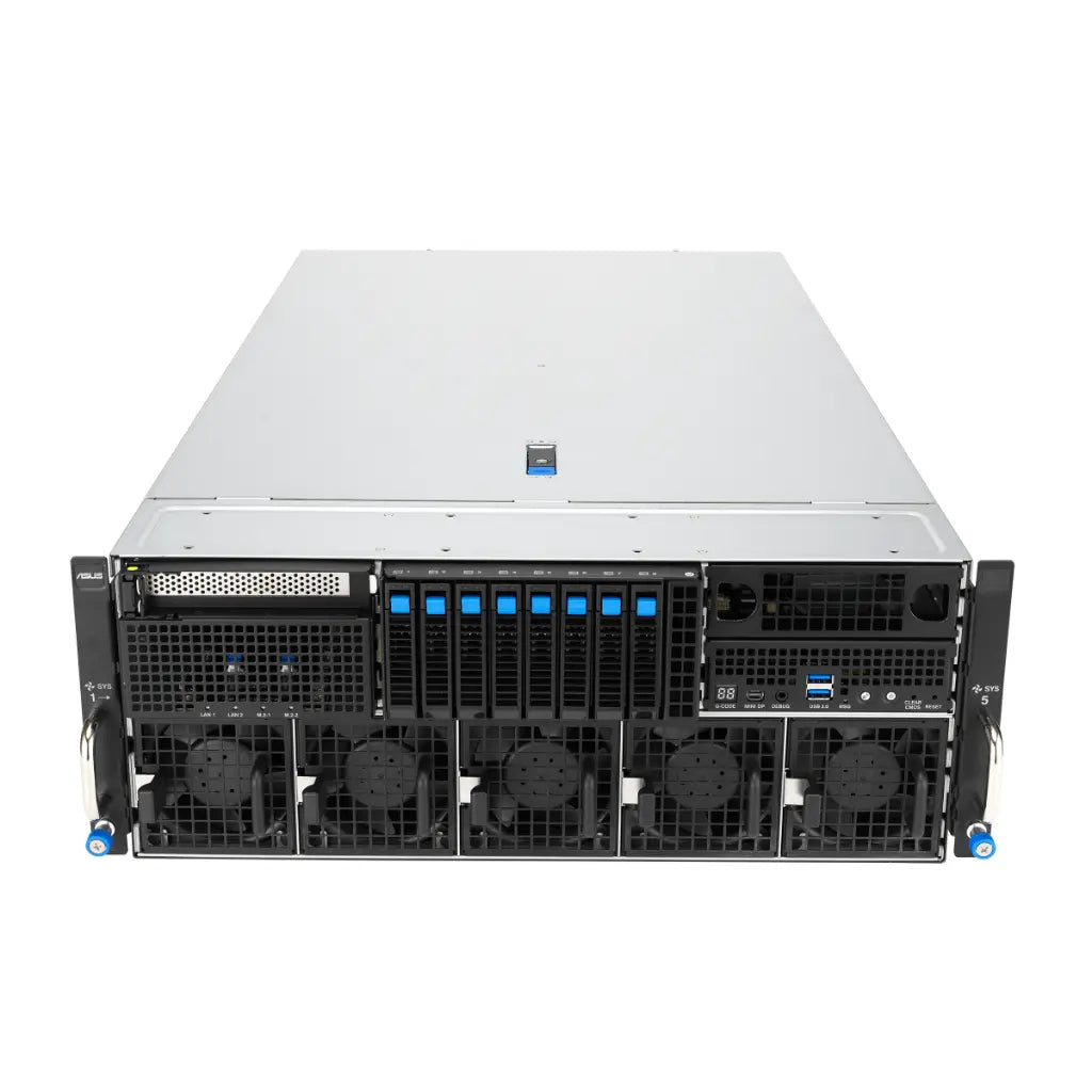 ASUS ESC8000A‑E13P 4U GPU Server with Dual AMD EPYC 9005 Processors, NVIDIA MGX Architecture, 8× 600W Dual‑Slot GPU Support-tpstech.in