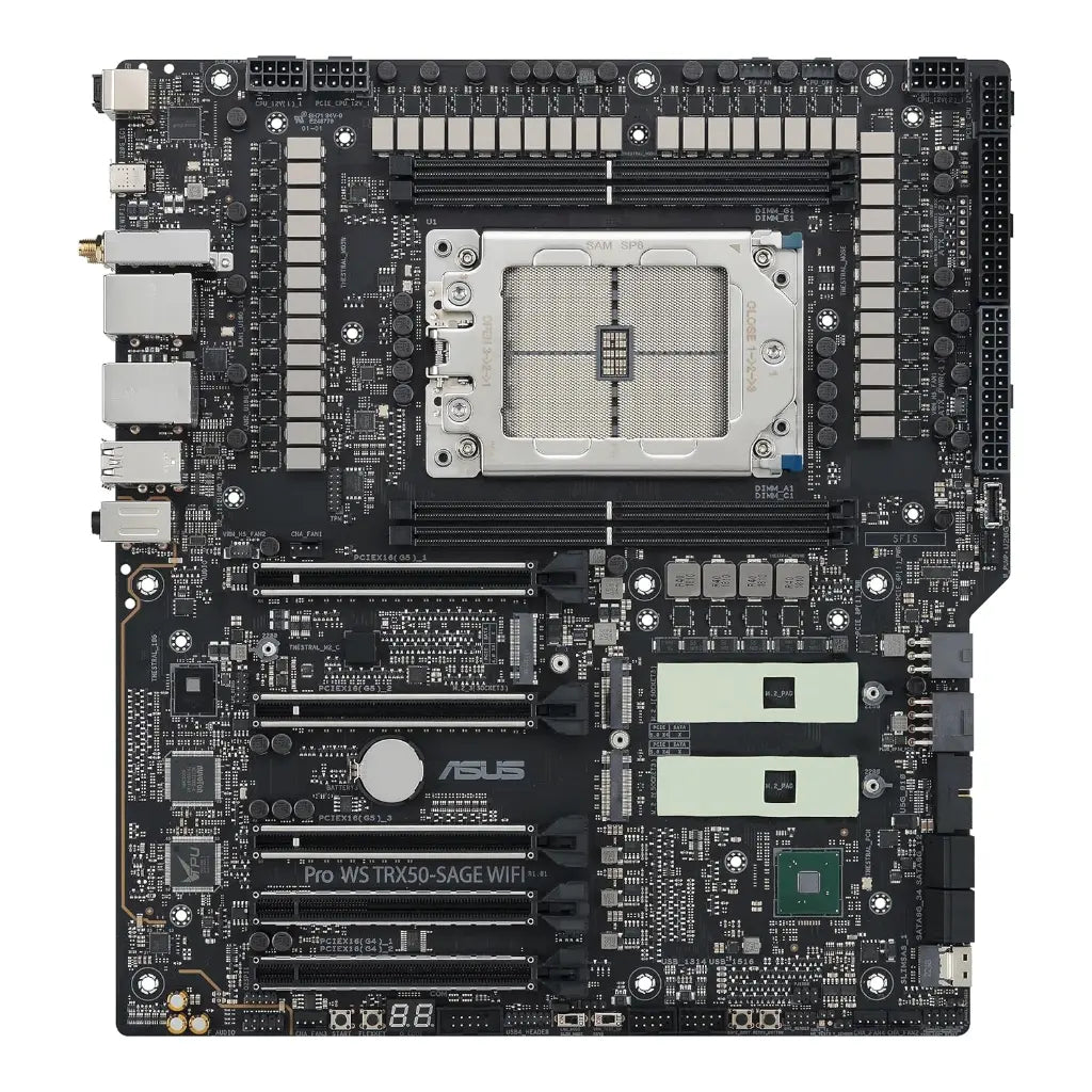ASUS PRO WS TRX50-SAGE WIFI AMD TRX50 Chipset sTR5 Socket DDR5 CEB Workstation Motherboard-tpstech.in