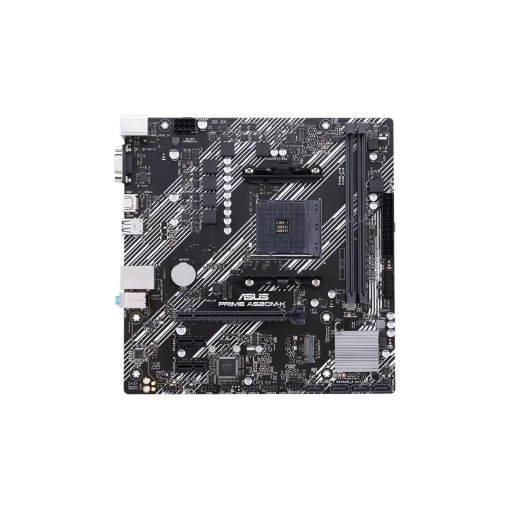 ASUS Prime A520M‑K A520 AMD AM4 Micro ATX Motherboard-tpstech.in