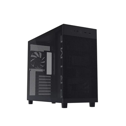 ASUS Prime AP303 Tempered Glass ATX Mid‑Tower Computer Case with 360mm Radiator Support- Black-tpstech.in