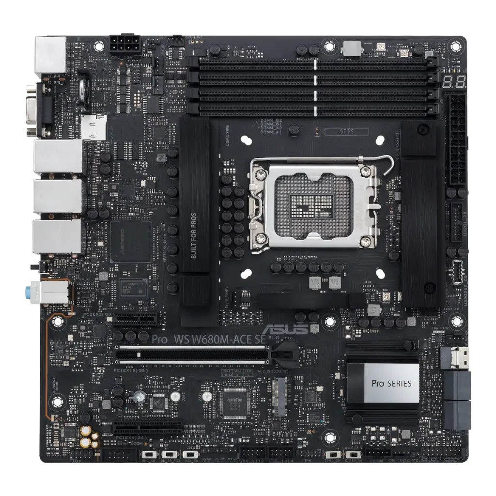 ASUS Pro WS W680M-ACE SE W680 LGA1700 DDR5 Micro‑ATX Workstation Motherboard-tpstech.in