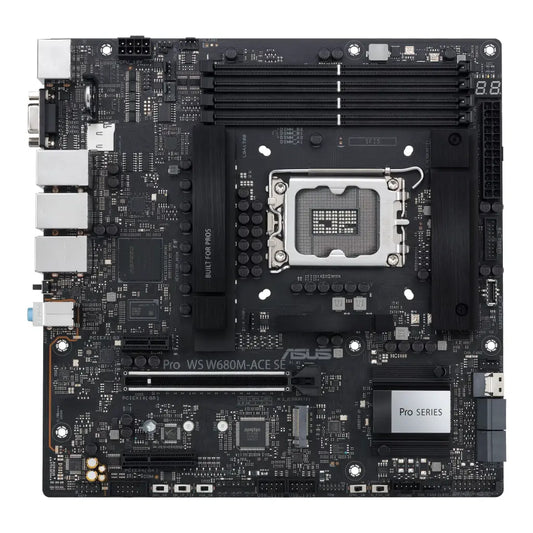 ASUS Pro WS W680M-ACE SE W680 LGA1700 DDR5 Micro‑ATX Workstation Motherboard-tpstech.in