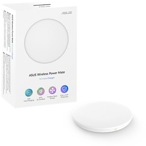 ASUS Power Mate Wireless Charger with Qi Certified 15W Fast Wireless Charging and Multiple Safeguards From TPS Technologies