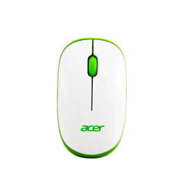 Acer Wireless Mouse 1600 DPI with 2.4GHz Nano Receiver White Green-tpstech.in
