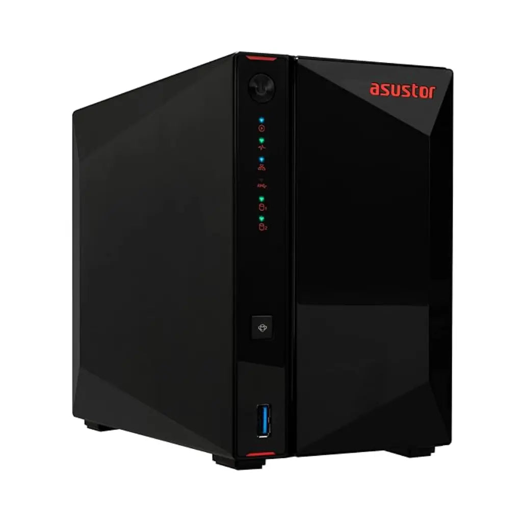 Asustor AS5202T 2‑Bay 2.5GbE NAS Intel Celeron J4005 2GB DDR4 HDMI 4K NAS-tpstech.in