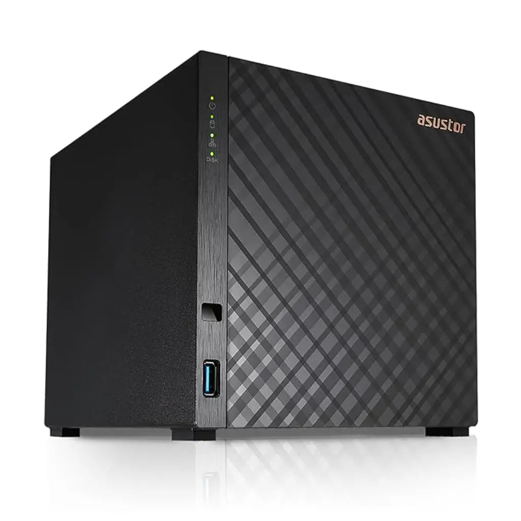 Asustor Drivestor 4 AS1104T Quad‑Core 1.4 GHz 1 GB DDR4 4‑Bay NAS-tpstech.in