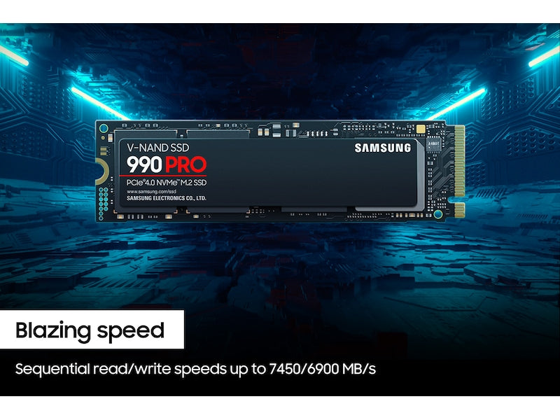 Samsung 990 PRO 4TB M.2 NVMe PCIe 4.0 V-NAND Internal Gaming SSD