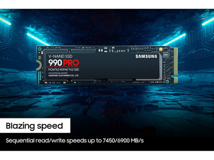 Samsung 990 PRO 4TB M.2 NVMe PCIe 4.0 V-NAND Internal Gaming SSD