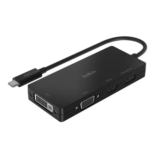 Belkin AVC003BTBK USB-C Multiport Video Adapter with HDMI & DisplayPort--tpstech