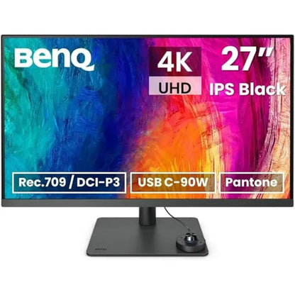 BenQ PD2706U 27" 4K UHD Professional Designer Monitor HDR400 USB-C 90W PD AQCOLOR-tpstech.in
