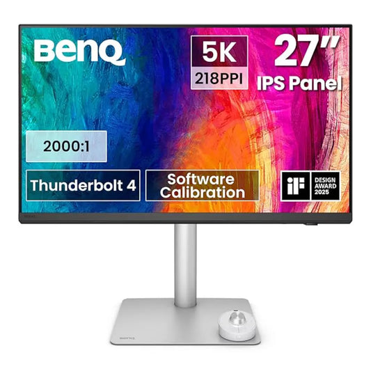 BenQ PD2730S 27" 5K Designer Monitor with Thunderbolt 4 98% P3 Color Nano Matte Panel-tpstech.in