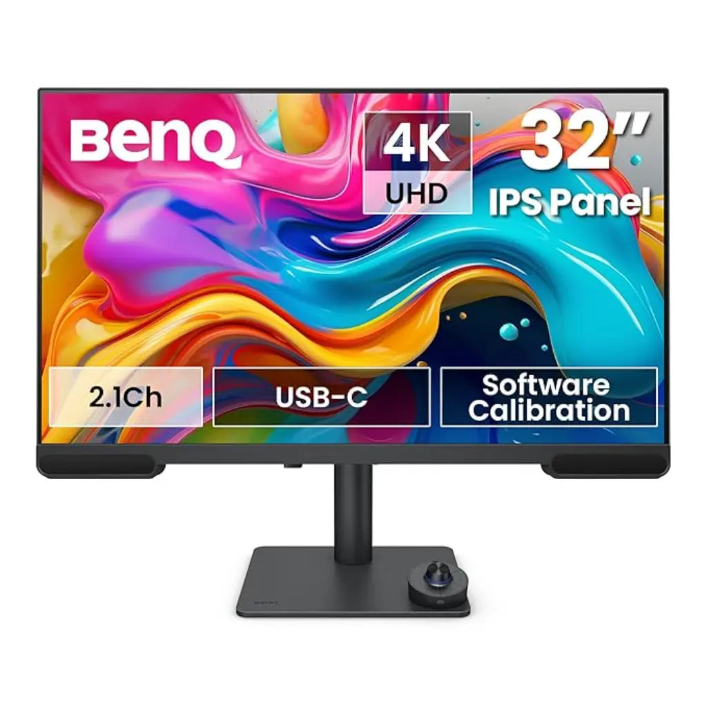 BenQ PV3200U 32" 4K UHD Professional Monitor with 95% P3 & 2.1 Channel Speakers for Video Content Creators-tpstech.in