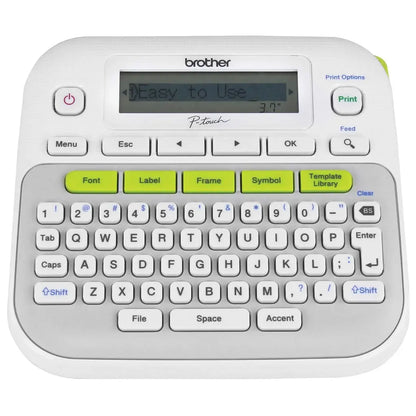 Brother PT D210 Desktop Label Printer QWERTY Keyboard 12mm TZe Tape Support-tpstech.in