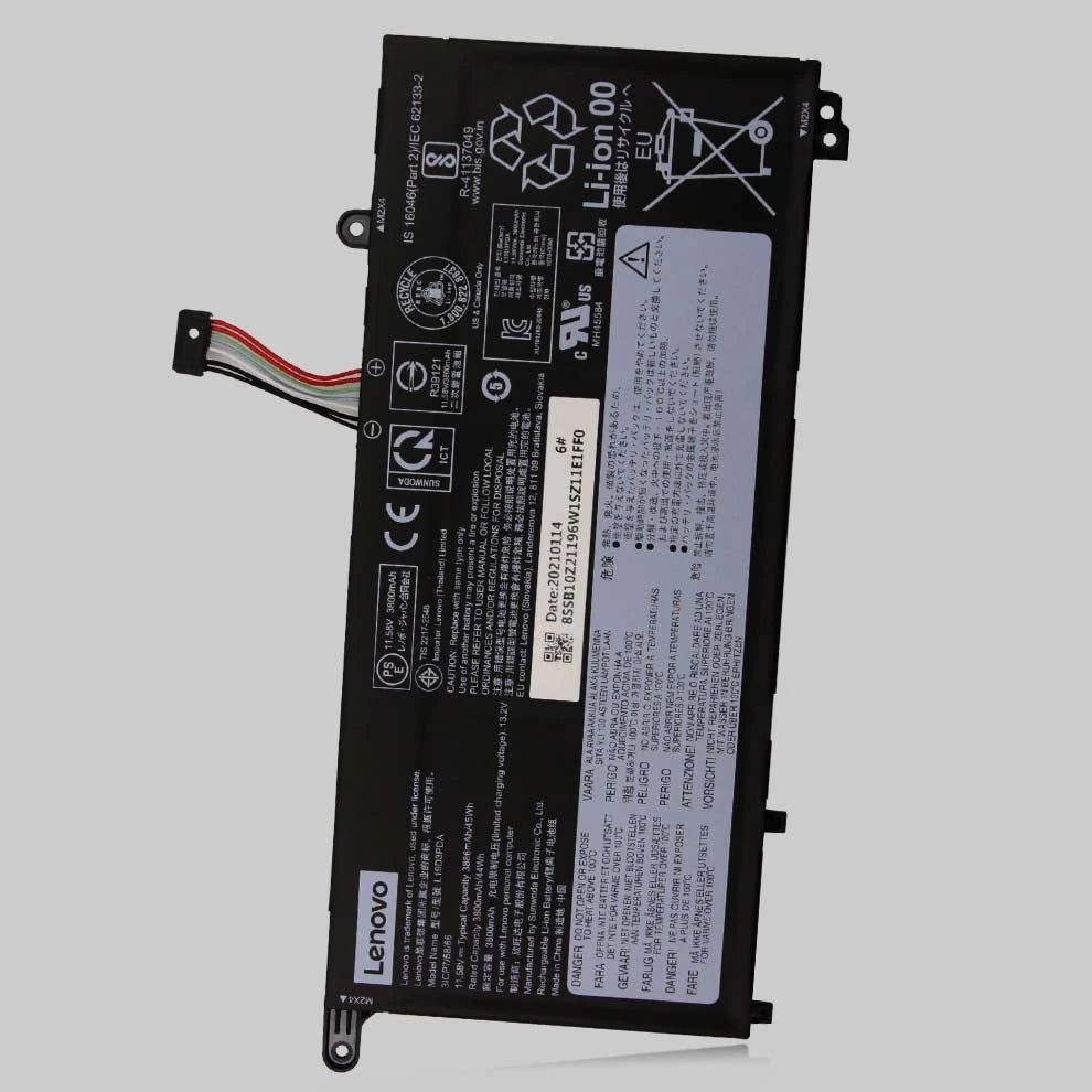 Lenovo L19D3PDA Original OEM 45Whr 3800mAh 11.58V 3 Cell Laptop Battery