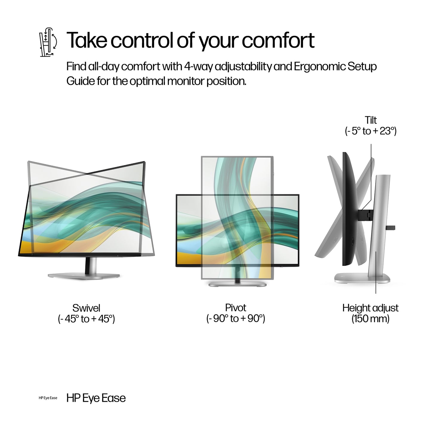 HP S5 Pro 524PF 23.8" 75Hz 1080p FHD IPS Panel 100% sRGB Anti Glare Monitor