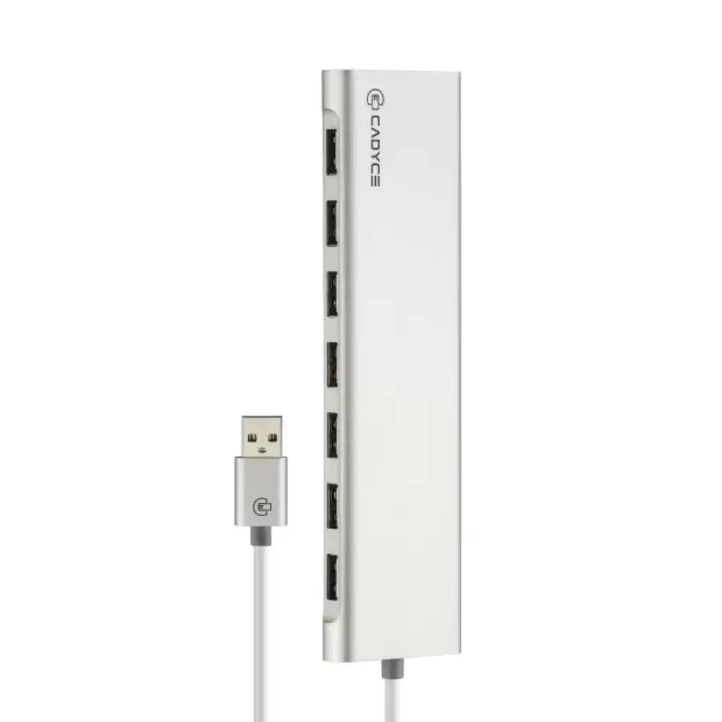 CADYCE CA-U7H USB 2.0 7-Port Hub Plug & Play Overcurrent Protection-tpstech.in
