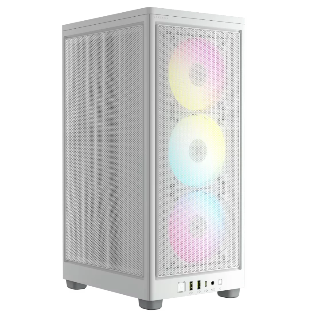 CORSAIR 2000D RGB AIRFLOW Mini-ITX PC Case - White