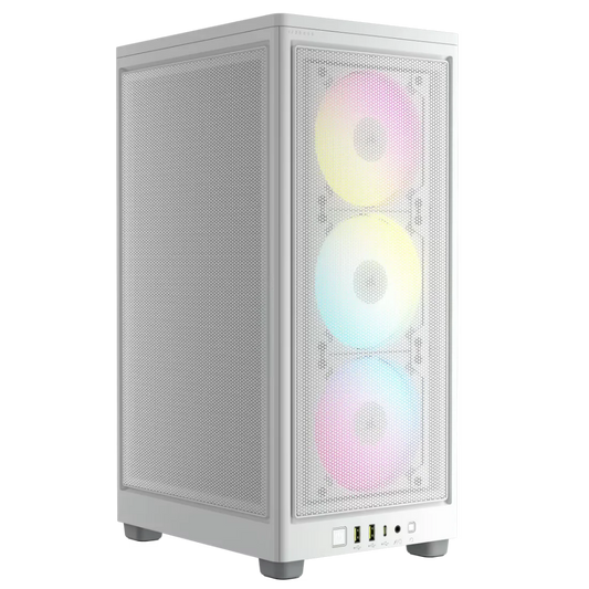 CORSAIR 2000D RGB AIRFLOW Mini-ITX PC Case - White