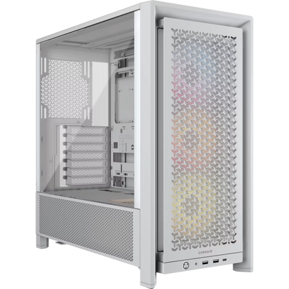 CORSAIR FRAME 4000D RS ARGB Modular High Airflow Mid-Tower PC Case-White