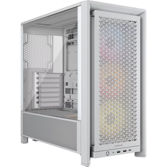 CORSAIR FRAME 4000D RS ARGB Modular High Airflow Mid-Tower PC Case-White